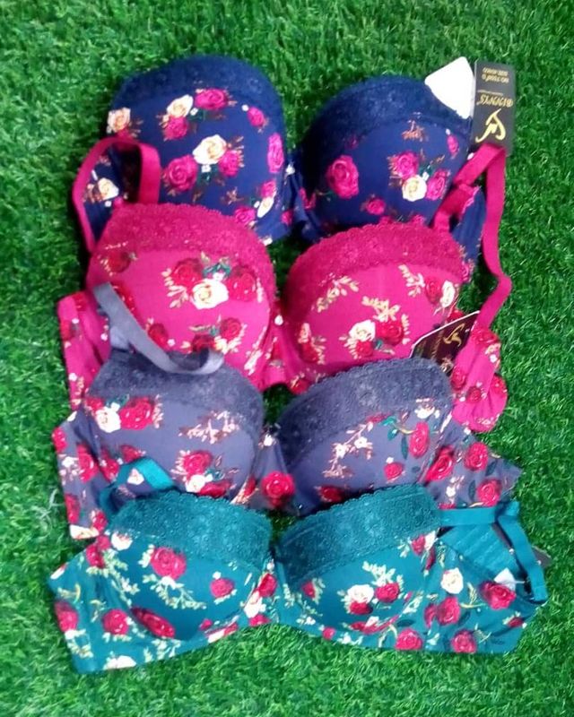 Floral padded bras