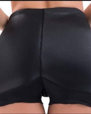 Black padded shaping shorts